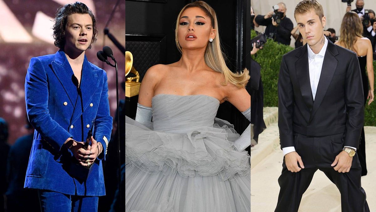 Harry Styles, Ariana Grande, Justin Bieber