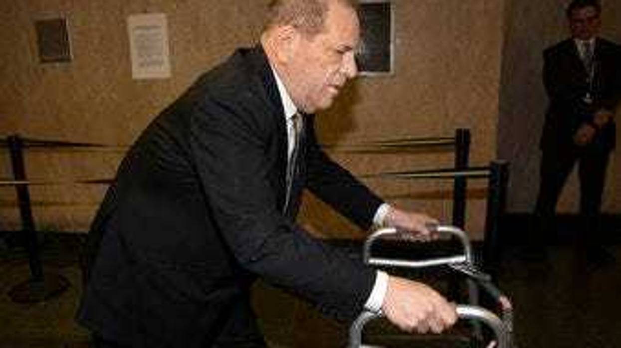 Harvey Weinstein arrives at court for jury selection in his sexual assault trial Wednesday, Jan. 8, 2020, in New York. (AP Photo/Richard Drew)