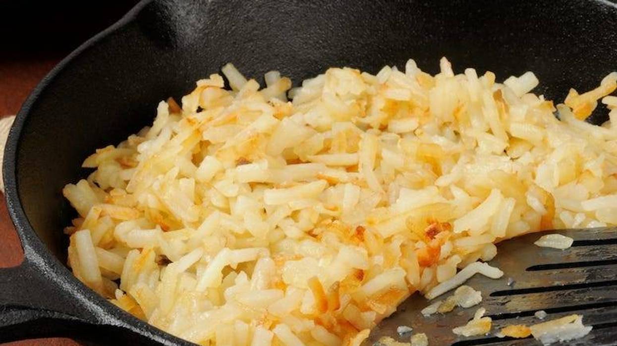 Hash Browns, Potatoes, Cooking, Skillet, Spatula