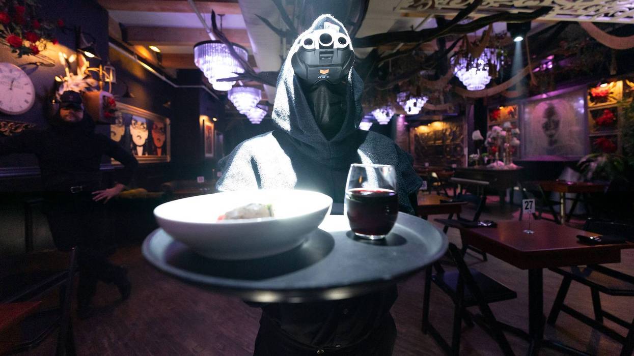 Haunted Dining in the Dark is an immersive experience that combines a gourmet three-course meal and a supernatural tale of horror all while in complete darkness.