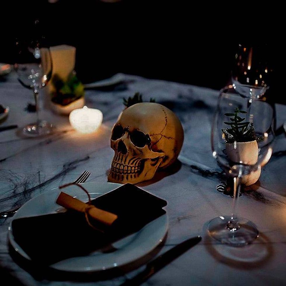 Haunted Dining in the Dark is an immersive experience that combines a gourmet three-course meal and a supernatural tale of horror all while in complete darkness.