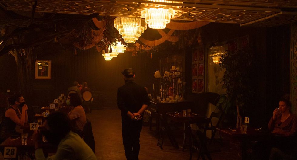 Haunted Dining in the Dark is an immersive experience that combines a gourmet three-course meal and a supernatural tale of horror all while in complete darkness.