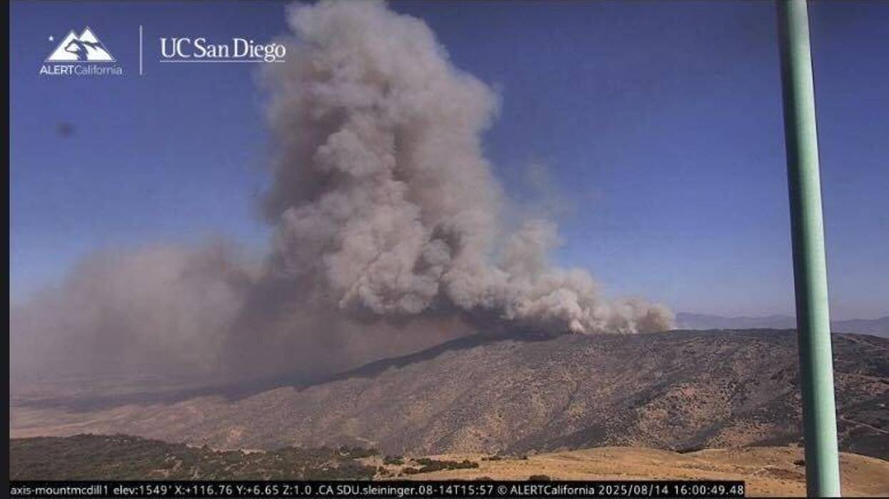 Hawk Fire in northern Acton.