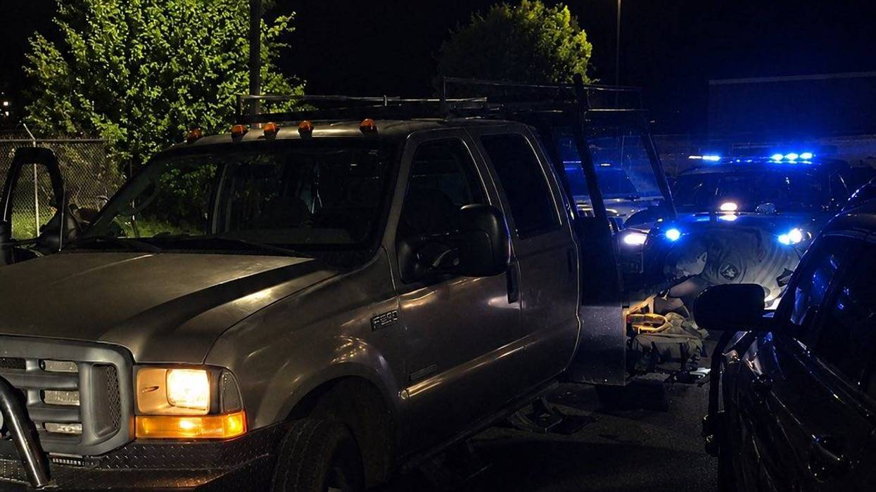 Driver of Stolen Truck Boxed In by Deputies