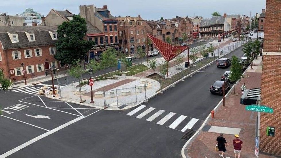 Headhouse Plaza after renovation.
