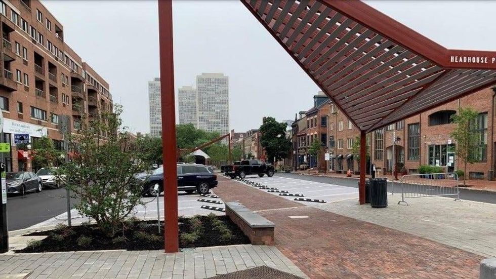Headhouse Plaza after renovation.