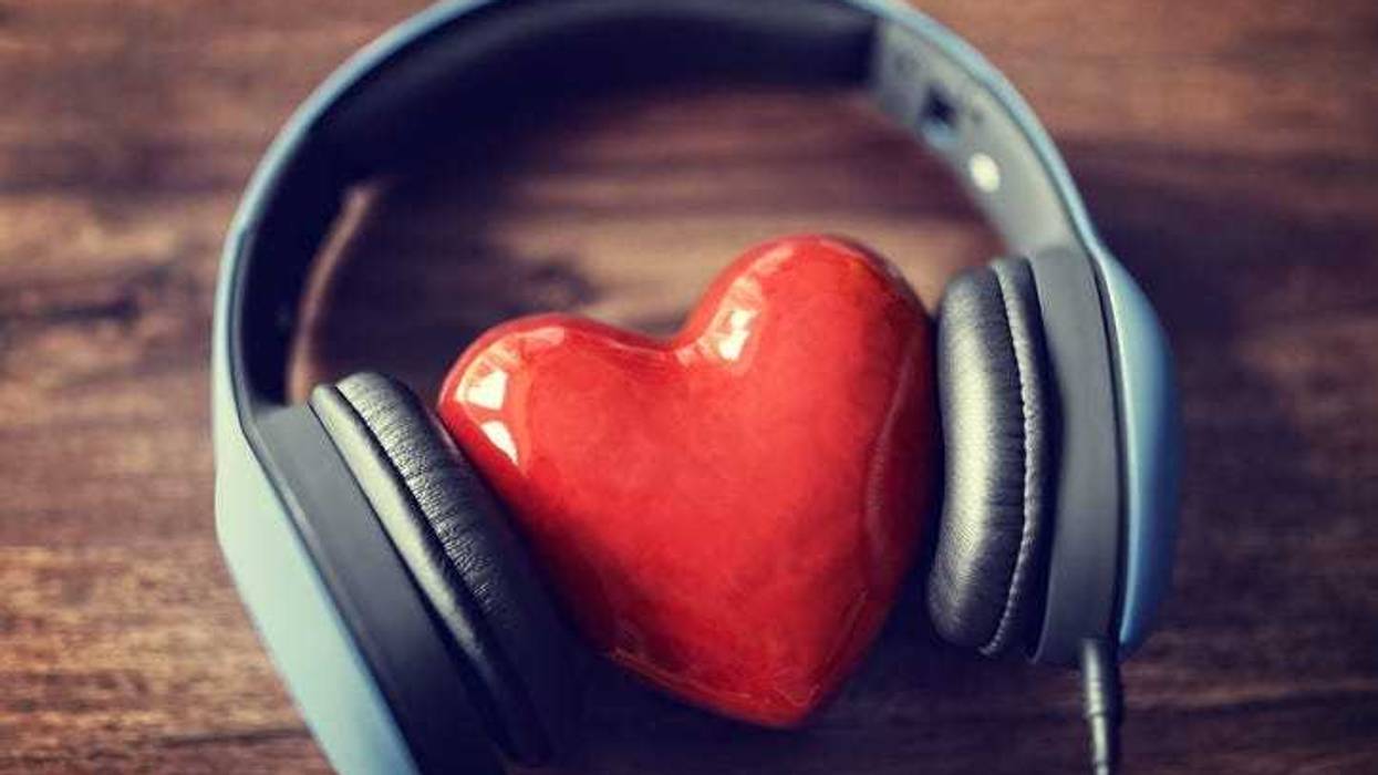 headphones, heart
