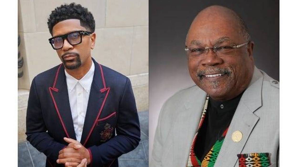 Headshots of Jalen Rose and Reverend Dr. Wendell Anthony
