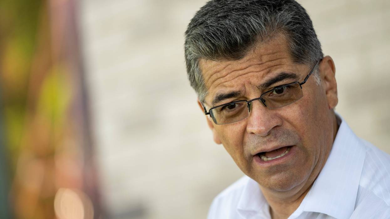 Health and Human Services Secretary Xavier Becerra speaks to children in the Head Start early childhood education program at Martha's Table at The Commons on June 30, 2021 in Washington, DC