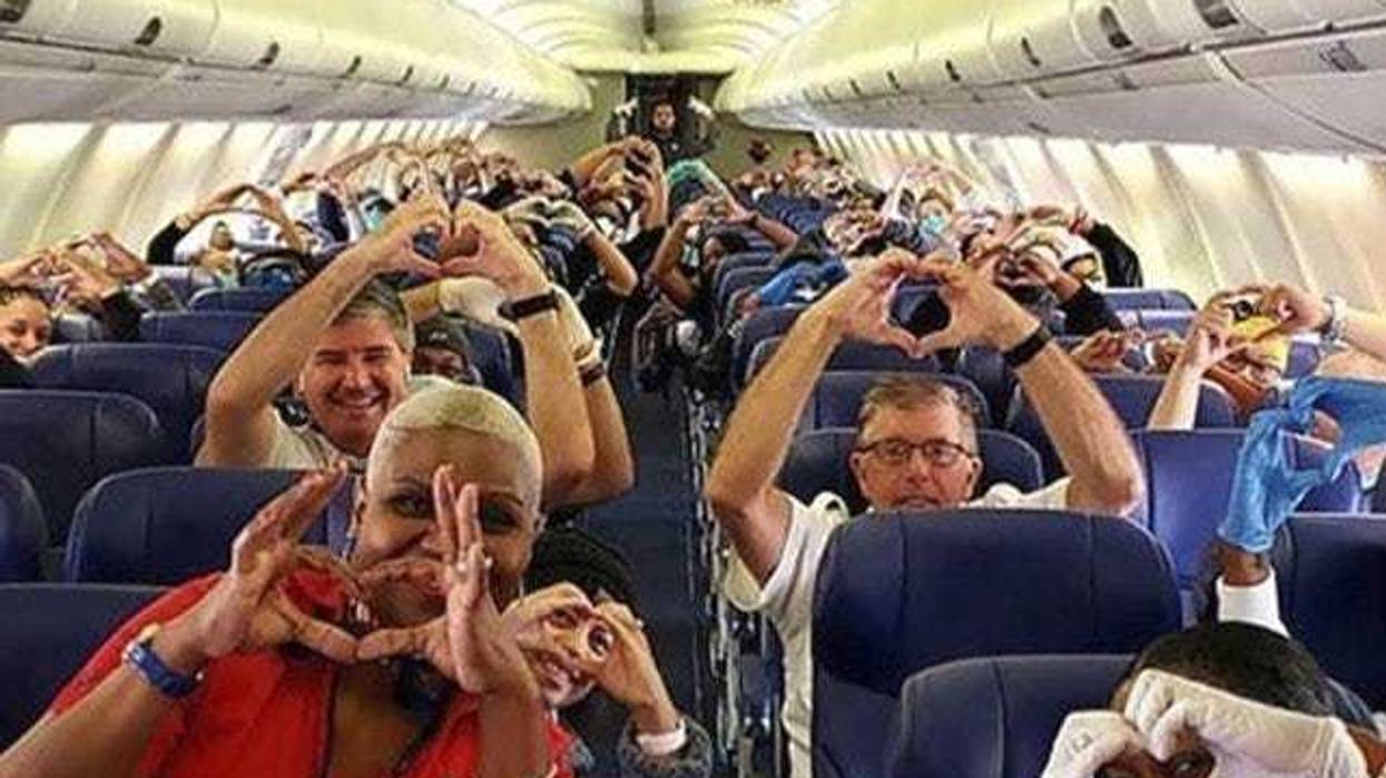 Health care workers on Southwest flight