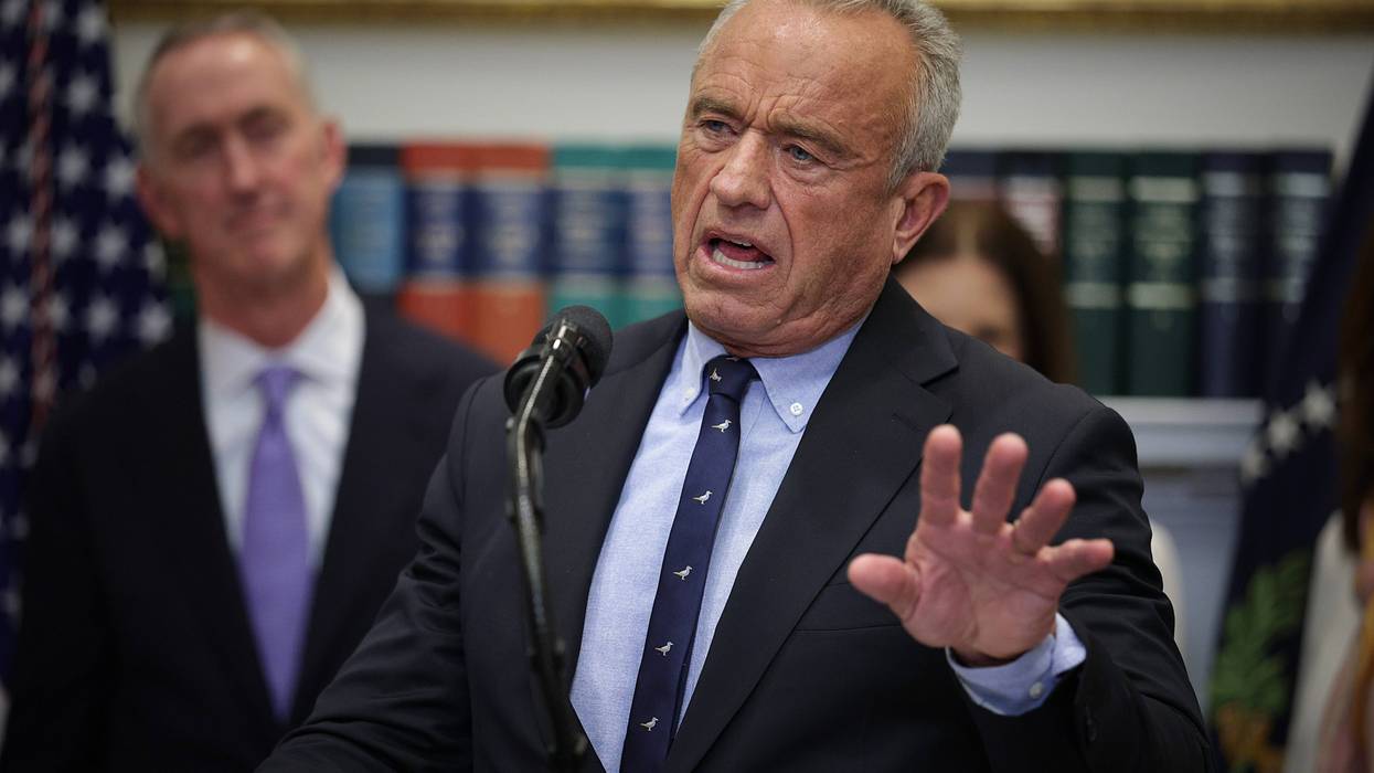 Health Secretary Robert F. Kennedy Jr. speaks at a podium