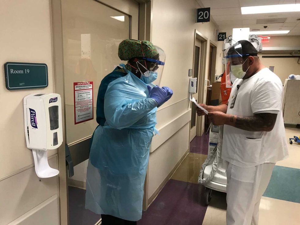 Healthcare workers at Regional Medical Center