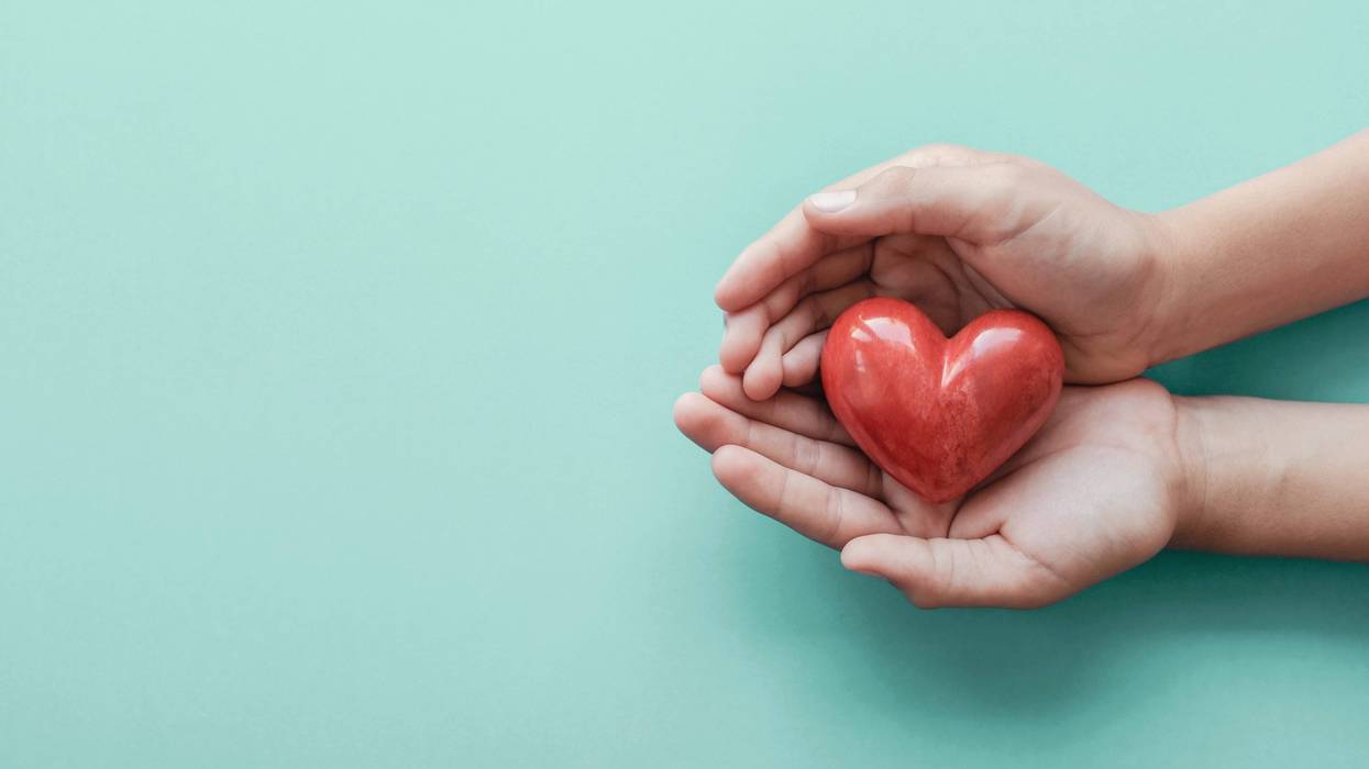 Heart in hands