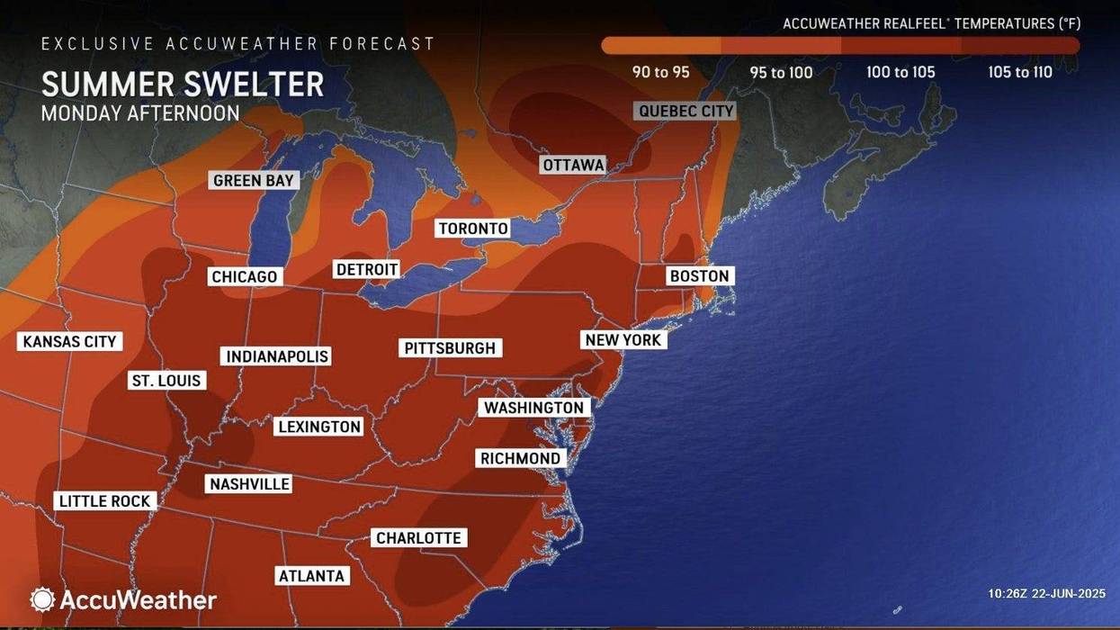 heat on the map