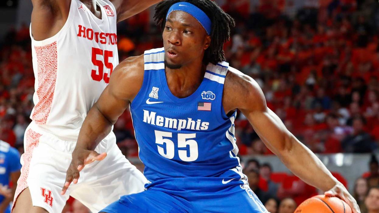 Heat rookie Precious Achiuwa with Memphis in 2020