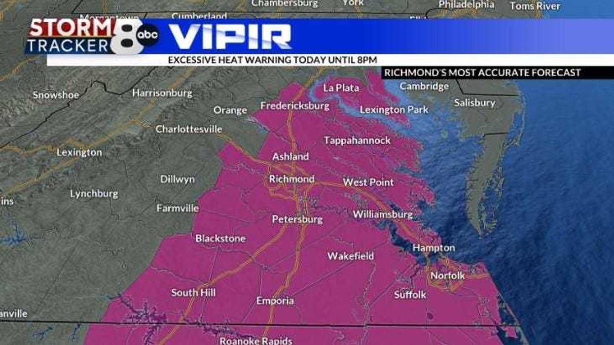 Heat warning in effect