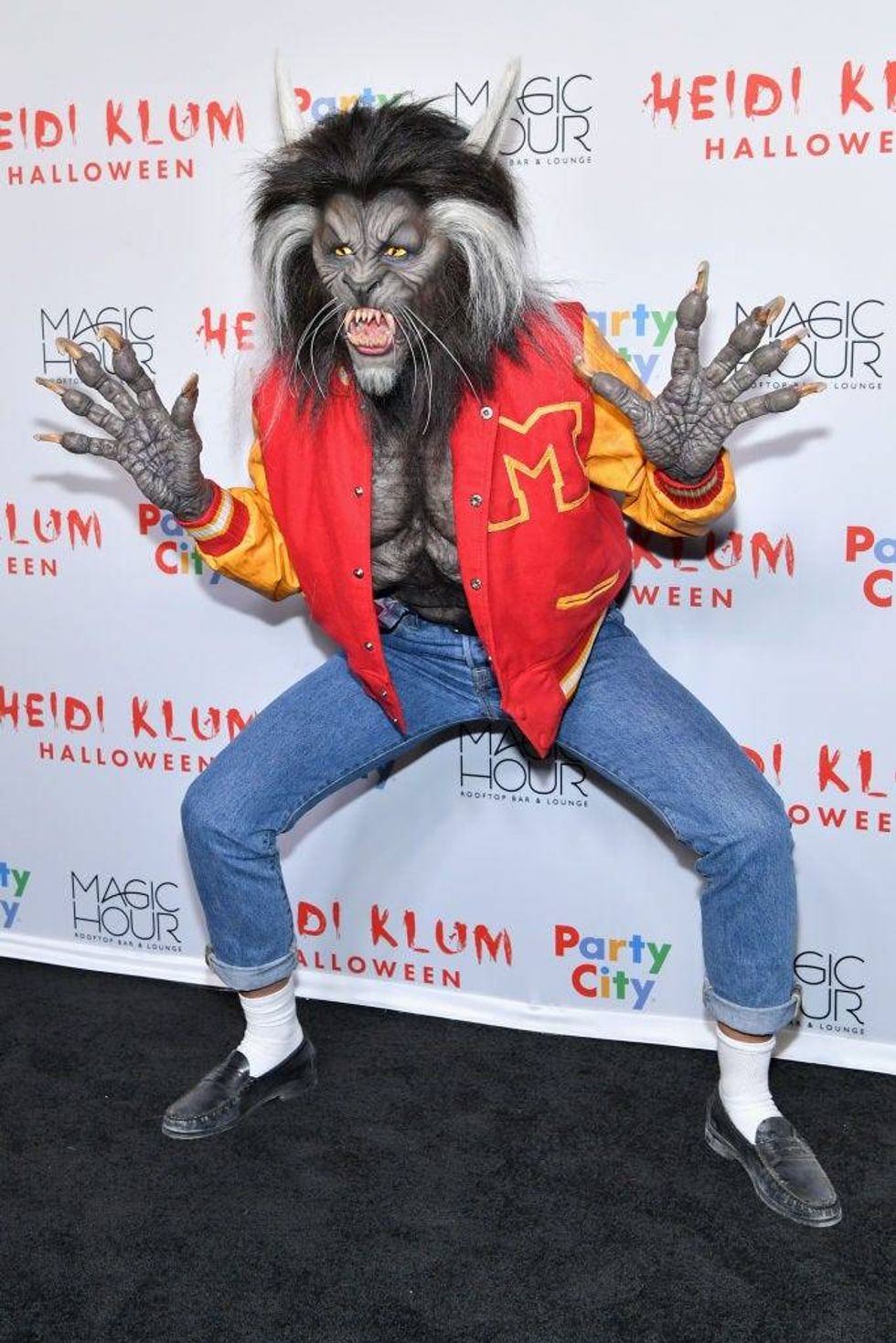 Heidi Klum as the werewolf from Michael Jackson