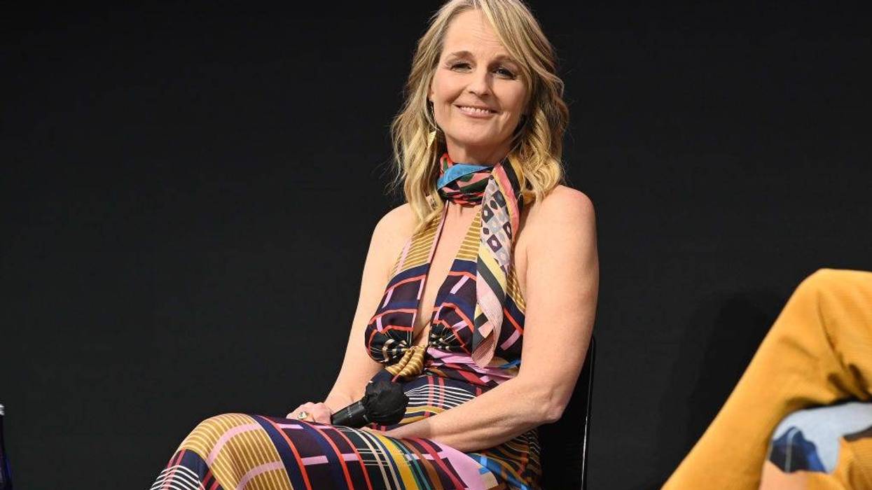 Helen Hunt participates in a panel discussion during STARZ’s "Blindspotting" premiere