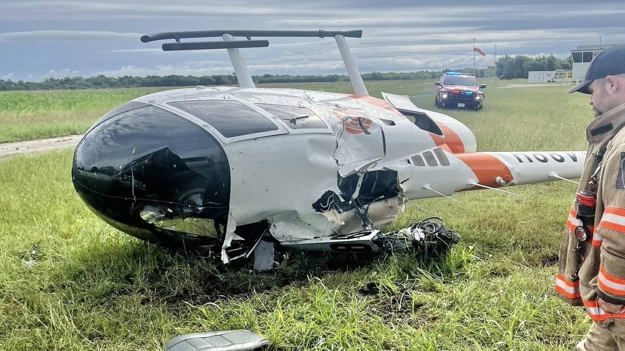 Helicopter crash near Texas Motor Speedway