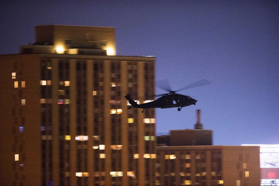 Why is a police helicopter circling south Minneapolis?