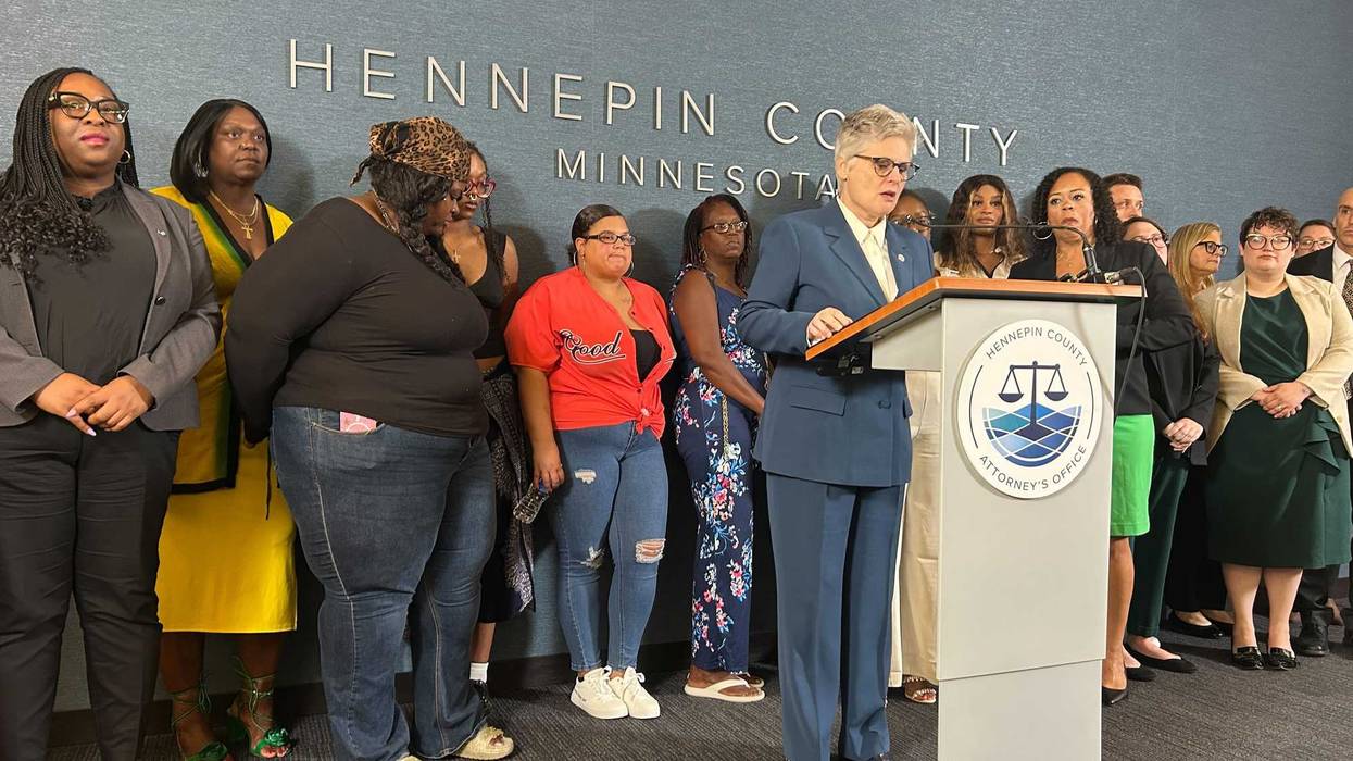 Hennepin County Attorney Mary Moriarty announcing they will attempt to overturn the 1998 murder conviction of Brian Hooper.