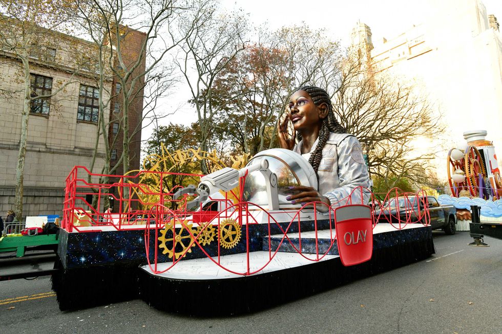 Her Future Is Stem-Sational by Olay float is seen during 96th Macy