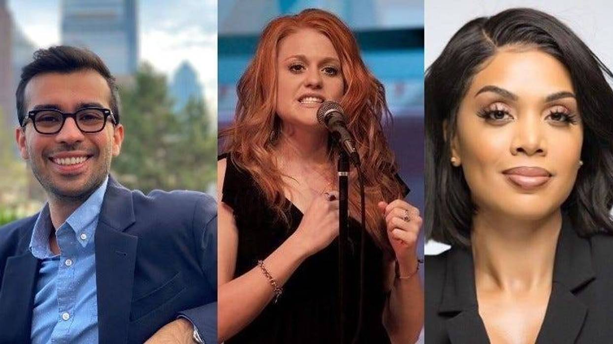 Hider Shabaan, Melissa Hopely Rice, and Felicia Roche.