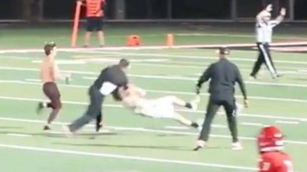 High school football game