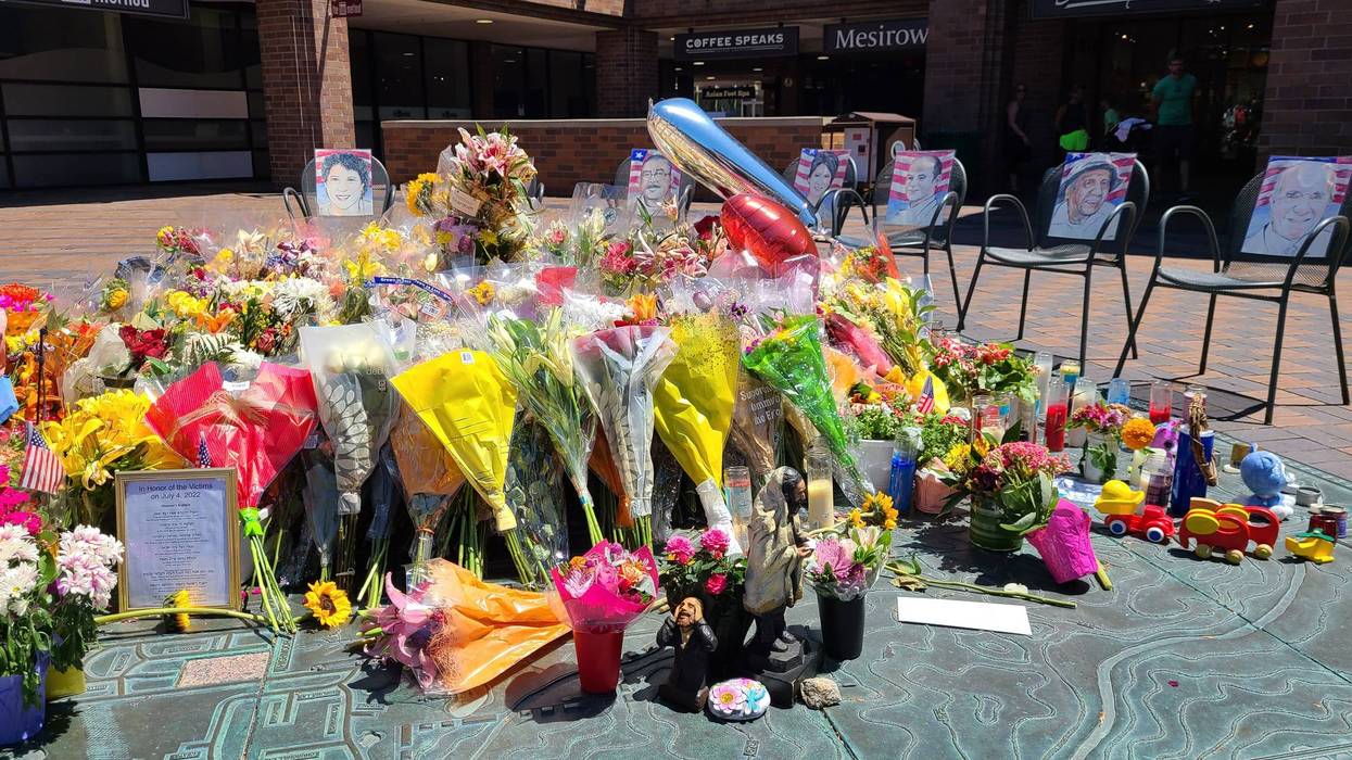 Highland Park shooting memorial