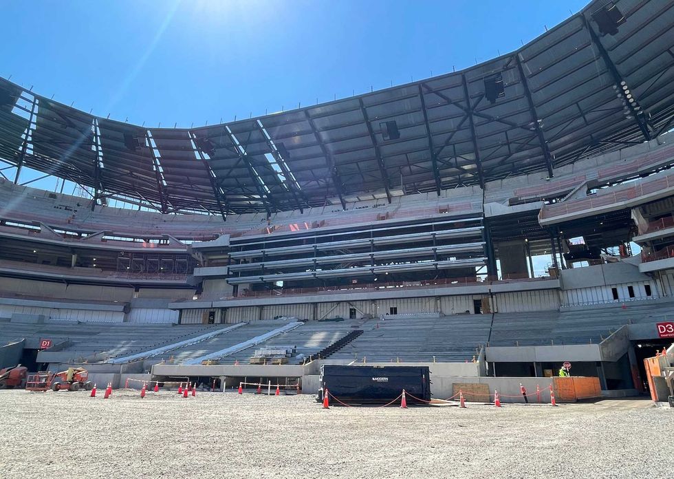 Highmark Stadium construction