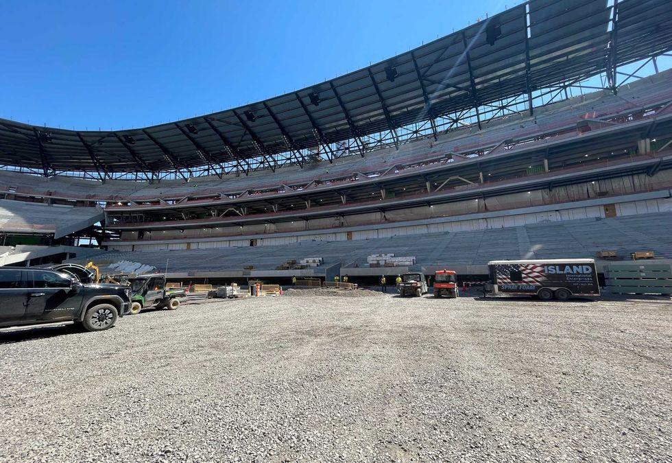 Highmark Stadium construction