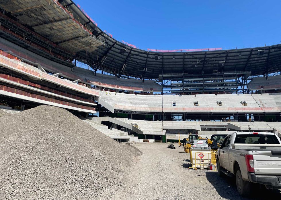 Highmark Stadium construction