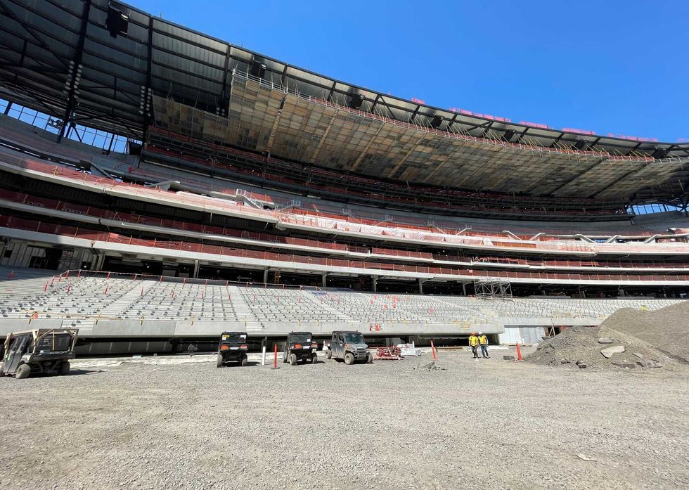 Highmark Stadium construction