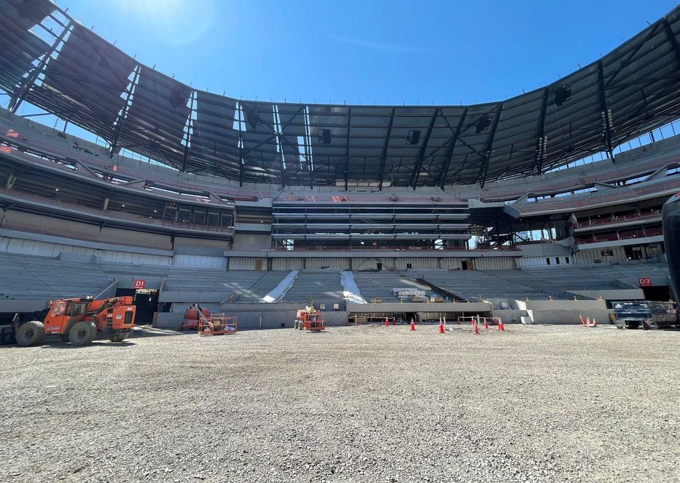 Highmark Stadium construction