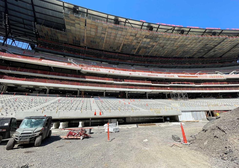 Highmark Stadium construction