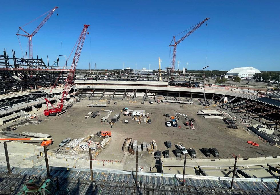 Highmark Stadium construction