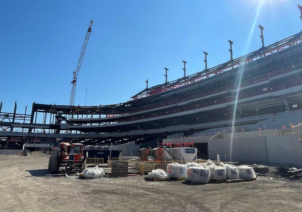 Highmark Stadium construction
