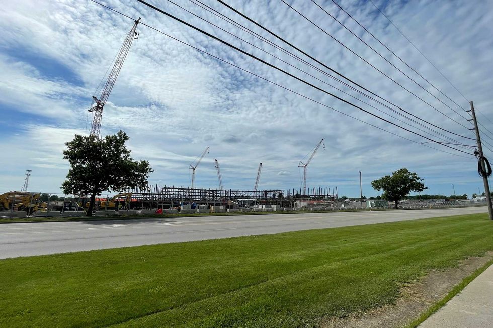 Highmark Stadium construction