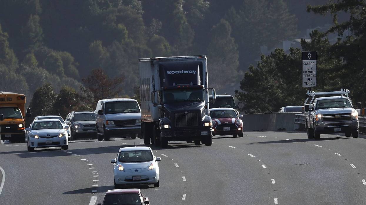 HIghway 101 in Larkspur, California.