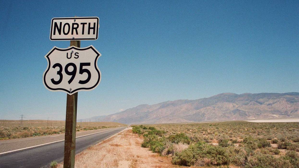 Highway 395 in eastern California