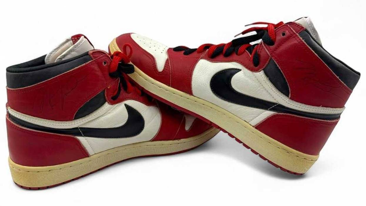 Historic Michael Jordan Game-Worn Air Jordan 1s from Legendary Bulls-Pistons Rivalry Game