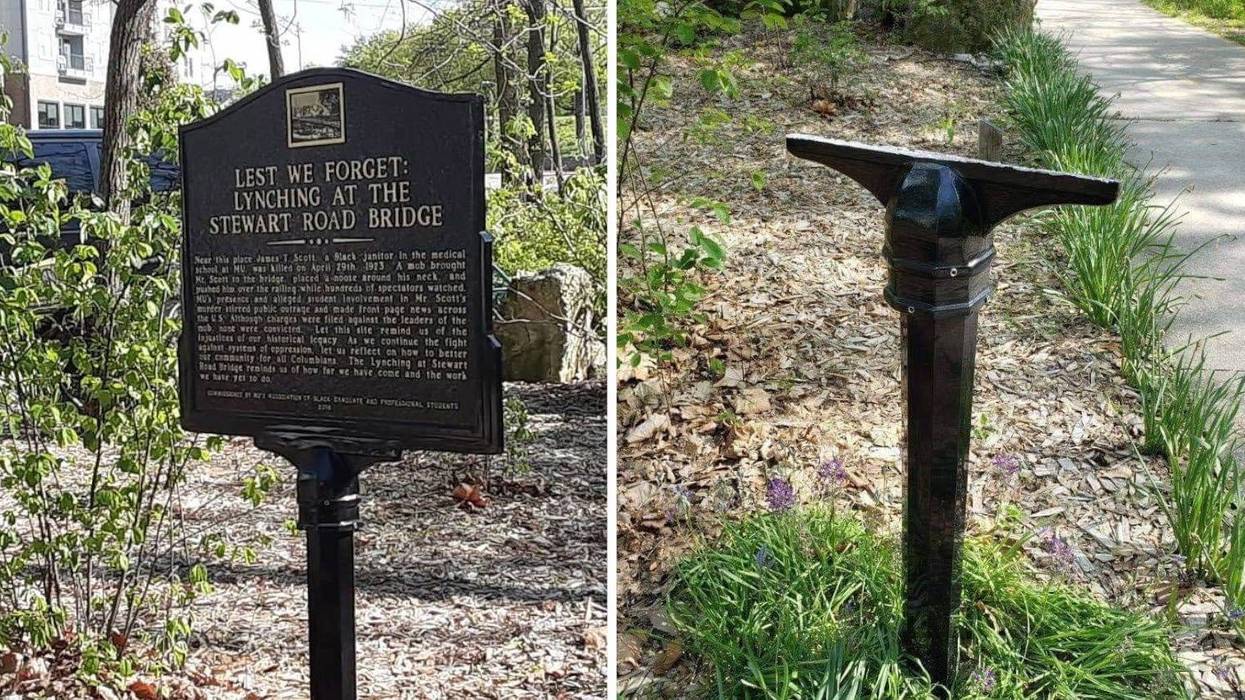 Historical lynching marker stolen