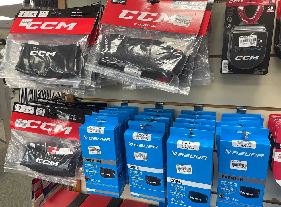 Hockey neck guards