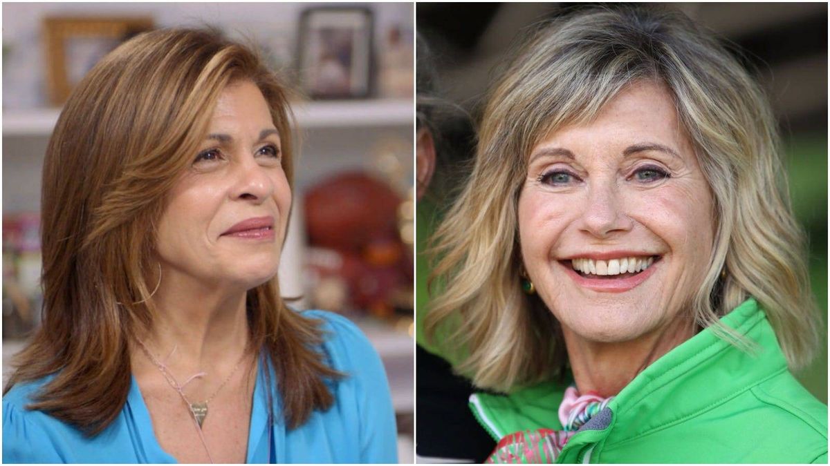 Hoda Kotb (L) / Olivia Newton-John (R)