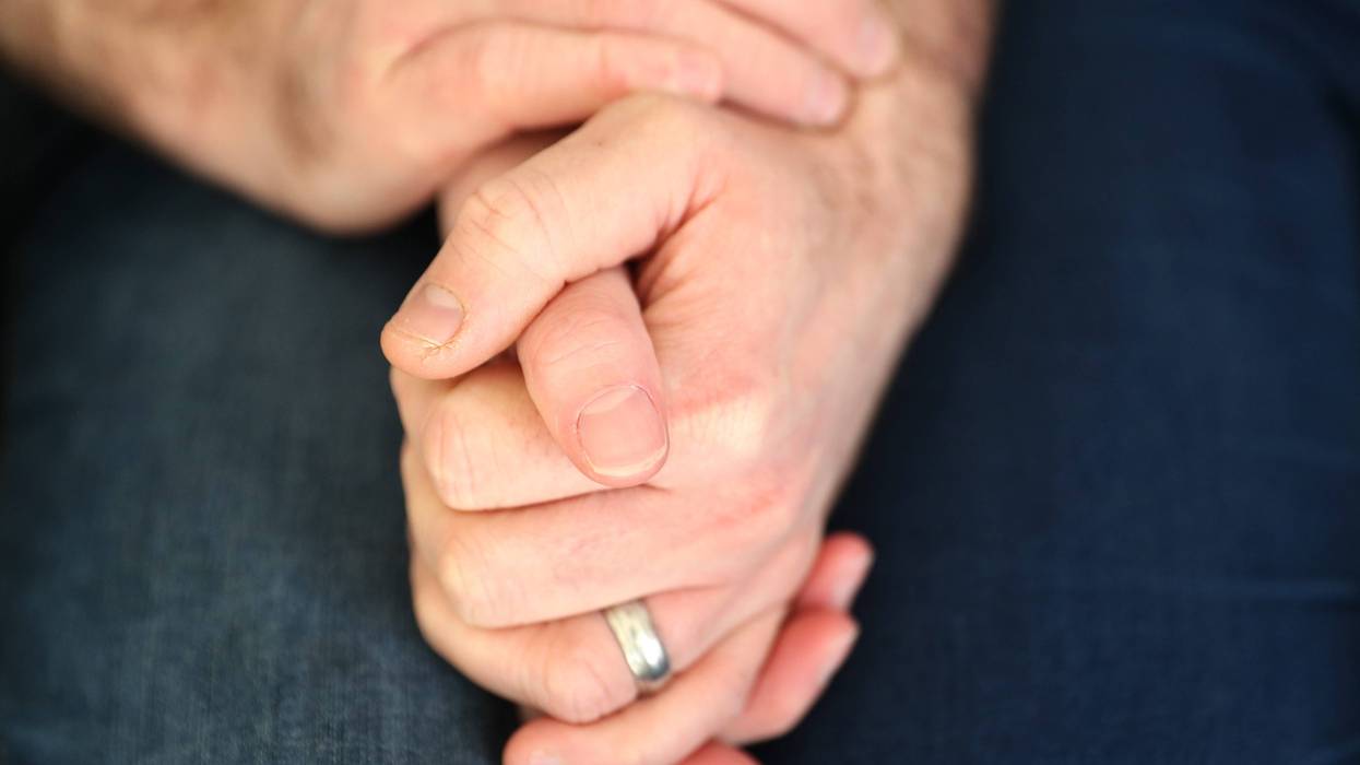 holding hands