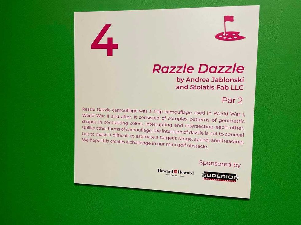 Hole #4, "Razzle Dazzle" by Andrea Jablonski & Stolatis Inc.