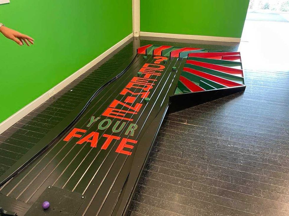 Hole #9, "Determine Your Fate" by Annalee Koehn