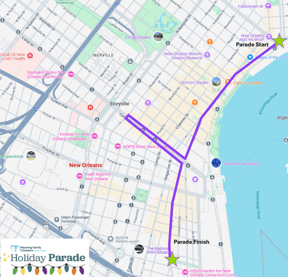 Holiday Parade Route