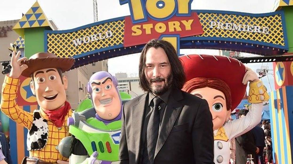 HOLLYWOOD, CA - JUNE 11: Keanu Reeves attends the world premiere of Disney and Pixar's TOY STORY 4 at the El Capitan Theatre in Hollywood, CA on Tuesday, June 11, 2019.