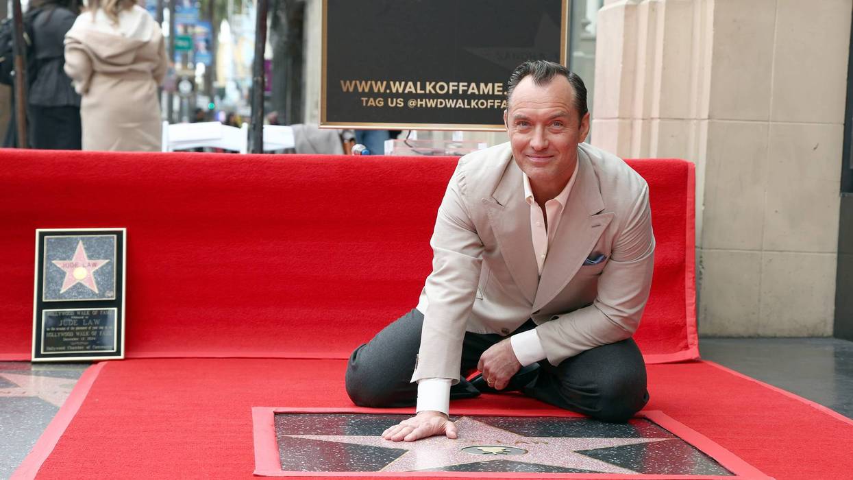 HOLLYWOOD, CALIFORNIA - DECEMBER 12: Jude Law attends his Hollywood Walk of Fame Star Ceremony on December 12, 2024 in Hollywood, California.